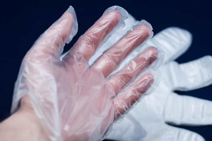 Plastic gloves