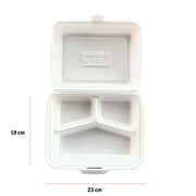 Foam lunch box - 10 pcs